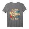 Bester Opa der Welt Retro Geschenk für den besten Opi T-Shirt – Lustiges & stolzes Opas T-Shirt für Vatertag, Geburtstag & Familienfest