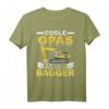 Herren Bagger Opa Baugeräteführer T-Shirt – Lustiges Bauarbeiter Geschenk für Baggerfahrer, Opas und Väter zum Geburtstag & Vatertag