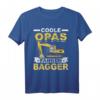 Herren Bagger Opa Baugeräteführer T-Shirt – Lustiges Bauarbeiter Geschenk für Baggerfahrer, Opas und Väter zum Geburtstag & Vatertag