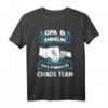 Opa & Enkelin das perfekte Chaos Team T-Shirt – Lustiges Geschenk für Großvater und Enkeltochter Liebhaber