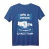 Opa & Enkelin das perfekte Chaos Team T-Shirt – Lustiges Geschenk für Großvater und Enkeltochter Liebhaber