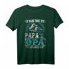 Ich Habe Zwei Titel Papa Und Opa Vintage T-Shirt - Lustiges Vatertagsgeschenk für Großväter, Väter & frischgebackene Eltern