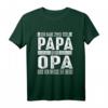 Herren Papa und Opa T-Shirt – Doppelte Titel für Großvater zum Vatertag & Familienfest