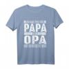 Herren Papa und Opa T-Shirt – Doppelte Titel für Großvater zum Vatertag & Familienfest