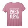 Herren Papa und Opa T-Shirt – Doppelte Titel für Großvater zum Vatertag & Familienfest