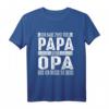 Herren Papa und Opa T-Shirt – Doppelte Titel für Großvater zum Vatertag & Familienfest