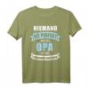 Niemand ist perfekt, aber als Opa verdammt nah dran - Lustiges Spruch T-Shirt für Großväter zum Vatertag & Geschenk für Enkel