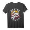 Bester Opi Der Welt Vintage Lustiges Spruch Großvater T-Shirt - Geschenkidee für Vatertag, Geburtstag & Papatag