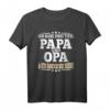 Ich Habe Zwei Titel Papa Und Opa Vater Großvater Vatertag T-Shirt - Lustiges Geschenk für Männer mit Humor