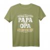 Ich Habe Zwei Titel Papa Und Opa Vater Großvater Vatertag T-Shirt - Lustiges Geschenk für Männer mit Humor
