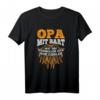 Herren Opa Mit Bart Ist Cooler Rentner Schnurrbart T-Shirt - Lustiges Geschenk für Opa und Bartträger
