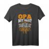 Herren Opa Mit Bart Ist Cooler Rentner Schnurrbart T-Shirt - Lustiges Geschenk für Opa und Bartträger