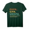 Papa Opa Uropa Retro Vatertag T-Shirt - Klassisches Vintage Shirt für den besten Papa aller Zeiten