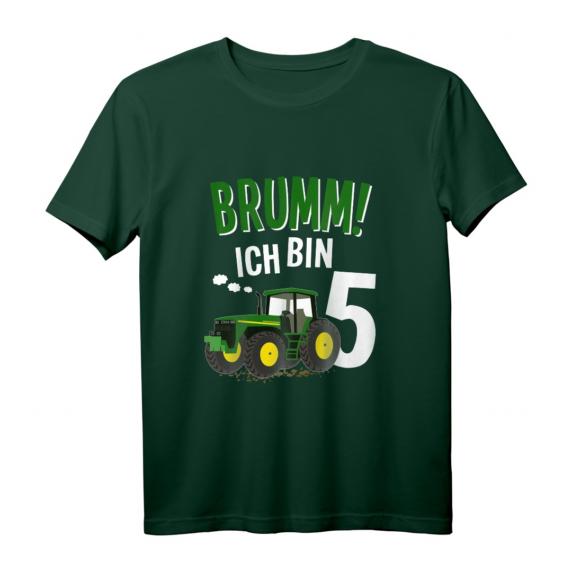 Kinder Geburtstagsshirt 5 Jahre Traktor - Cooles Geburtstagsgeschenk für Jungen und Mädchen, perfekt für die Feier oder den Kindergarten
