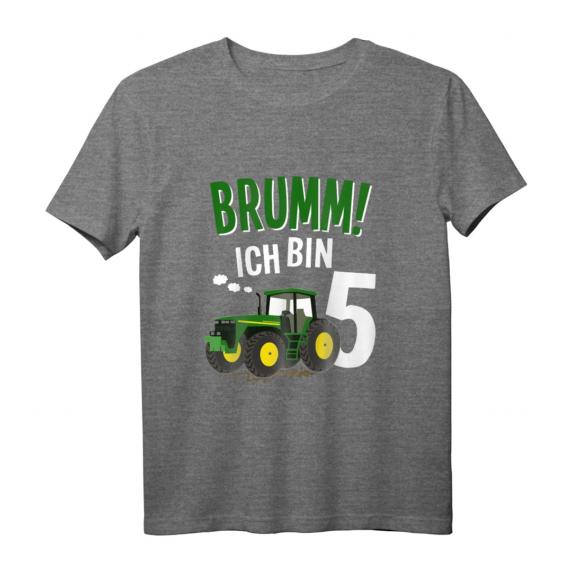 Kinder Geburtstagsshirt 5 Jahre Traktor - Cooles Geburtstagsgeschenk für Jungen und Mädchen, perfekt für die Feier oder den Kindergarten