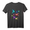 Lustiges Origami Vögel Falten Kirigami Papier Kranich Vogel T-Shirt – Perfektes Geschenk zu Weihnachten, Geburtstag und Feiertagen für Bastel- und Origami-Liebhaber