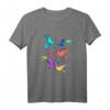 Lustiges Origami Vögel Falten Kirigami Papier Kranich Vogel T-Shirt – Perfektes Geschenk zu Weihnachten, Geburtstag und Feiertagen für Bastel- und Origami-Liebhaber