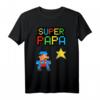 Stern Super Papa T-Shirt – Lustiges Geschenk für Vatertag, Geburtstag & Weihnachten für coole Väter