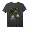 Stern Super Papa T-Shirt – Lustiges Geschenk für Vatertag, Geburtstag & Weihnachten für coole Väter