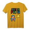 Stern Super Papa T-Shirt – Lustiges Geschenk für Vatertag, Geburtstag & Weihnachten für coole Väter