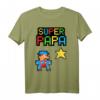 Stern Super Papa T-Shirt – Lustiges Geschenk für Vatertag, Geburtstag & Weihnachten für coole Väter