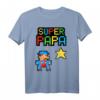 Stern Super Papa T-Shirt – Lustiges Geschenk für Vatertag, Geburtstag & Weihnachten für coole Väter