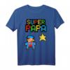 Stern Super Papa T-Shirt – Lustiges Geschenk für Vatertag, Geburtstag & Weihnachten für coole Väter