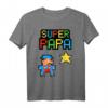 Stern Super Papa T-Shirt – Lustiges Geschenk für Vatertag, Geburtstag & Weihnachten für coole Väter