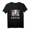 Herren Blue Merle Dad Australischer Schäferhund Papa T-Shirt – Lustiges Aussie Hundegeschenk für Blue Merle & Red Merle Besitzer