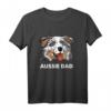 Herren Blue Merle Dad Australischer Schäferhund Papa T-Shirt – Lustiges Aussie Hundegeschenk für Blue Merle & Red Merle Besitzer