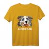 Herren Blue Merle Dad Australischer Schäferhund Papa T-Shirt – Lustiges Aussie Hundegeschenk für Blue Merle & Red Merle Besitzer