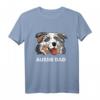 Herren Blue Merle Dad Australischer Schäferhund Papa T-Shirt – Lustiges Aussie Hundegeschenk für Blue Merle & Red Merle Besitzer
