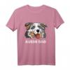 Herren Blue Merle Dad Australischer Schäferhund Papa T-Shirt – Lustiges Aussie Hundegeschenk für Blue Merle & Red Merle Besitzer