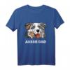 Herren Blue Merle Dad Australischer Schäferhund Papa T-Shirt – Lustiges Aussie Hundegeschenk für Blue Merle & Red Merle Besitzer