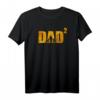 Dad hoch 2 Zweifacher Papa T-Shirt – Geschenk zur Geburt von Zwillingen & Babyparty für werdende Väter