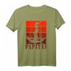Herren Papitän Papa Kapitän Retro Anker Vatertag T-Shirt – Lustiges maritimes Geschenk für Segler und Meerliebhaber