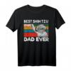 Bester Shih Tzu Papa aller Zeiten Hund Papa Fauststoß T-Shirt – Perfektes Vatertags- und Hundeliebhaber-Geschenk