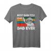 Bester Shih Tzu Papa aller Zeiten Hund Papa Fauststoß T-Shirt – Perfektes Vatertags- und Hundeliebhaber-Geschenk