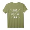 Papa 2023 Hipster T-Shirt – Perfekte Schwangerschaftsankündigung für werdende Väter im trendigen Design