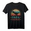 Papasaurus T Rex Dinosaur Family Matching T-Shirt – Lustiges Retro Design für Familie, Weihnachten & Halloween, Perfekt für Gruppenfotos & Geburtstagsgeschenke