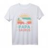 Papasaurus T Rex Dinosaur Family Matching T-Shirt – Lustiges Retro Design für Familie, Weihnachten & Halloween, Perfekt für Gruppenfotos & Geburtstagsgeschenke