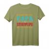 Zwei Titel Papa und Stiefpapa Rocke sie beide Vintage T-Shirt – Originelles Vatertagsgeschenk für Stiefväter & Bonusväter