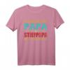 Zwei Titel Papa und Stiefpapa Rocke sie beide Vintage T-Shirt – Originelles Vatertagsgeschenk für Stiefväter & Bonusväter