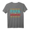 Zwei Titel Papa und Stiefpapa Rocke sie beide Vintage T-Shirt – Originelles Vatertagsgeschenk für Stiefväter & Bonusväter