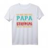 Zwei Titel Papa und Stiefpapa Rocke sie beide Vintage T-Shirt – Originelles Vatertagsgeschenk für Stiefväter & Bonusväter