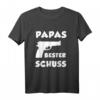 Papas bester Schuss T-Shirt für Kinder - Persönliches Geburtstagsgeschenk für Sohn und Tochter, zeigt Liebe und Zusammenhalt