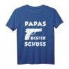Papas bester Schuss T-Shirt für Kinder - Persönliches Geburtstagsgeschenk für Sohn und Tochter, zeigt Liebe und Zusammenhalt