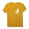 Vater 2 Kinder Herzschlag T-Shirt - Stolzes Papa Geschenk für Vatertag & Familienliebe