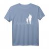 Vater 2 Kinder Herzschlag T-Shirt - Stolzes Papa Geschenk für Vatertag & Familienliebe