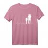 Vater 2 Kinder Herzschlag T-Shirt - Stolzes Papa Geschenk für Vatertag & Familienliebe